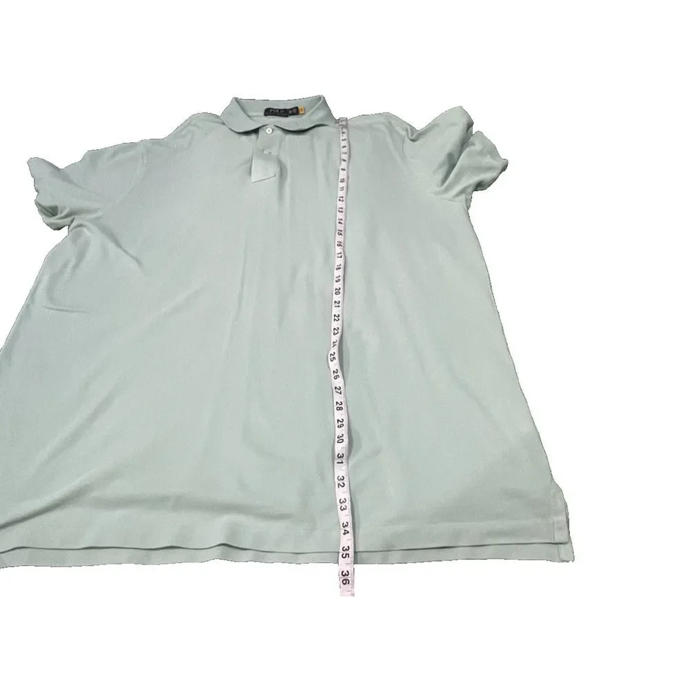Polo Ralph Lauren Polo Shirt Men's Large Classic Fit 100% Cotton Mint Green 2XLT